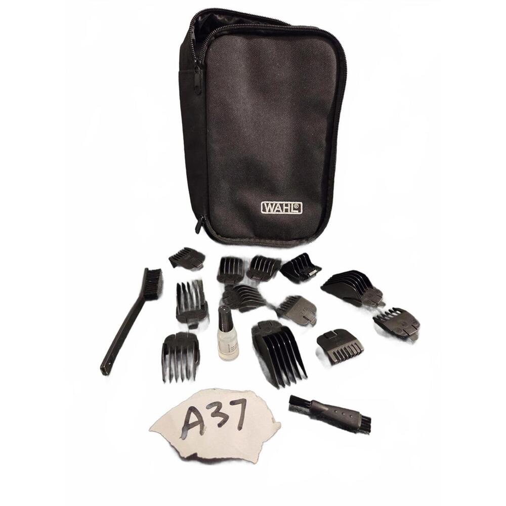 Wahl Clipper Attachment Lot | Clipper Heads - Brushes - Oil - Storage Case